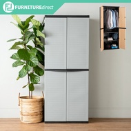 Furniture Direct OPTIMUS 2 Door Plastic Wardrobe Almari plastik waterproof heavy duty-Beige