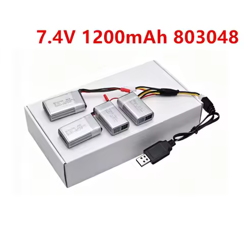 7.4v 1200mah Lipo Battery 803048 For MJXRC X600 U829A U829X X600 F46 X601H JXD391 FT007 RC Drone Spa