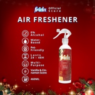 Frida 48H Air Freshener Cinnamon [460ml] 0% Alcohol Pet-Friendly Tahan Lama Multipurpose Water-base
