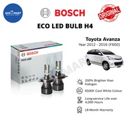 BOSCH Eco H4 LED Headlamp Bulb Cool White (2pcs) 12V 24W for Toyota Avanza (2012-2016 (F650) Lampu Mentol Depan Putih