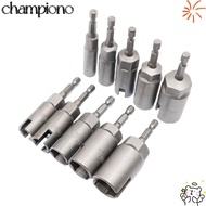 CHAMPIONO Butterfly Bolt Socket Sleeve, Steel H11/13/15/17/19 Wing Nut Driver Slot, Practical H10/12