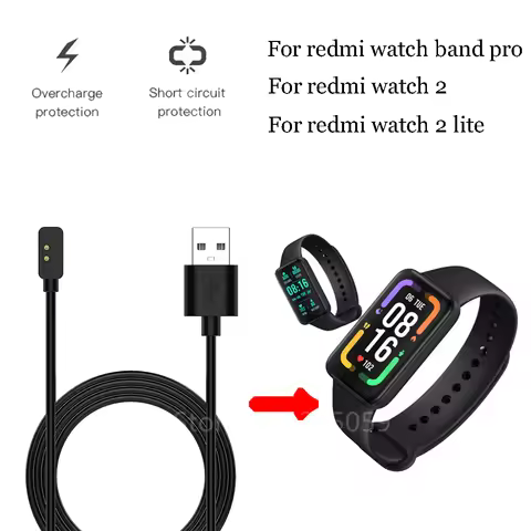 1M USB Charging Cable For Redmi smart band pro Magnetic Charger For Xiaomi Redmi watch2 watch 2 lite