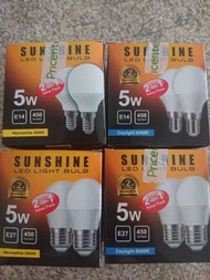 Sunshine LED 燈泡 5W 孖裝 E14/E27