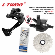 LTWOO A3 8สปีด Groupset Shifter RD ด้านหลัง Derailleur Vg/ โซ่ KMC Sunshine Cogs 36/42T สำหรับ MTB