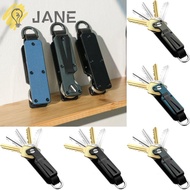 JANE Keys Fob with Clip, Holds 2-6 Keys Metal Key Organizer,  with Screwdriver Multi-function Modern