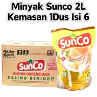 TERMURAH]-MINYAK GORENG SUNCO 1 DUS 2LITER ISI (6POUCH)