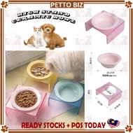 [BOWL] Ceramic BOWL with ACRYLIC STAND Cat Ceramic BOWL Pet Ceramic Bowl High Pet Bowl Ceramic with 