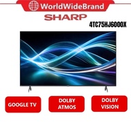 SHARP 75 Inch 4K UHD Google LED TV 4TC75HJ6000X