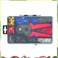 HSC8 Cable Wire Crimper Crimping Tool Plier Set 6-4/6A 23-7AWG Self  1200Pcs Cord End Bootlace Ferru