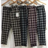 8131 Fit to 5XL Celana Panjang Jumbo Kotak Import Wanita / Celana Big Size Wanita XIN YUE