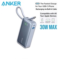 Anker A1259 Nano Power Bank, 10K Portable Charger with Built-in USB-C Cable, PD 30W Max Output with 