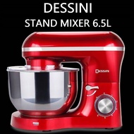 Dessini Stand Mixer 6.5Liter Stainless Steel Bowl Easy Operate with 6 Speed Control Electric Kitchen