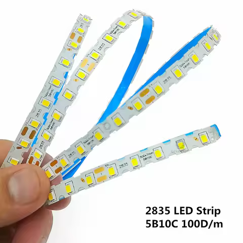5m/reel High lumen SMD2835 LED Strip S Type 5B10C 100D/m 2Pin 220-260mA 3000K 4500K 6500K Constant C