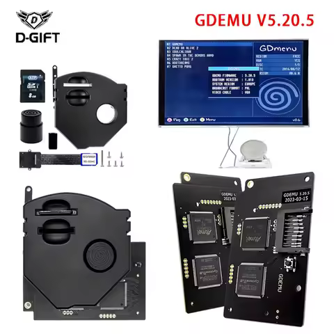 GDEMU V5.20.5 For SEGA Dreamcast Optical Drive Emulation Board and Remote Card Mount Kit DC Console 