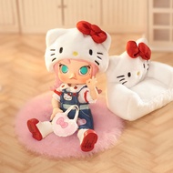 POP MART泡泡玛特 MOLLY × Hello Kitty可动人偶潮玩玩具桌面摆件圣诞礼物 MOLLY×Hello Kitty BJD