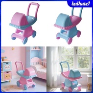 [Lzdhuiz1] Toy Doll for Pretend Play, Realistic Gift for Role-playing Games, Stroller for Girls Aged