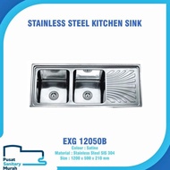 Eixo Kitchen Sink / Bak Cuci Piring Stainless Steel Exg 12050B Murah