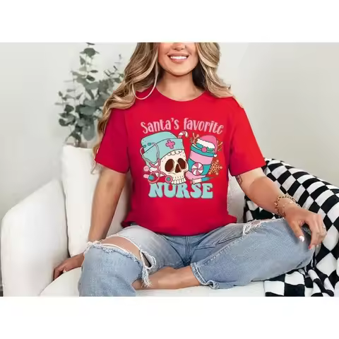 Funny Nurse T Shirt Nursing School s Matching Christmas ER SweaT Crew