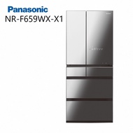 【Panasonic 國際牌】NR-F659WX-X1 650公升 日製六門變頻玻璃冰箱 鑽石黑(含基本安裝)