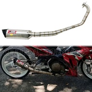 LC135 5S EXHAUST EKZOS MUFFLER PIPE MANIFOLD 32MM 51MM MUFFLER BOX LC135 AHM