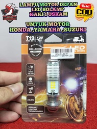 LAMPU MOTOR DEPAN LED BOLAMP KAKI 1 UNTUK SEMUA MOTOR MATIC BEBEK BEAT SCOOPY VARIO SUPRA 125 REVO F