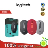 Rx789wnqw M590ไร้สาย Logitech ปิดเสียงเมาส์2.4GHz รวมโหมด1000 DPI อุปกรณ์ออปติคอลเงียบสำหรับสำนักงาน