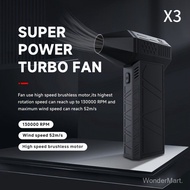 2025New cross-border dropshipping portable powerful handheld fan130000Rpm Cross-Border