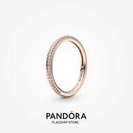 Pandora ME 14k Rose Gold Plated Pavé Ring