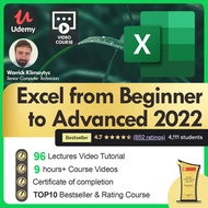 [Video Course] Microsoft Excel - Excel from Beginner to Advanced (96 Lectures, 9 hours+ Video Tutori