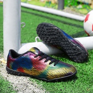 Men's and Women's Long Spike Sports Shoes Training Super Light Non-slip Spike Football Shoes Footbal