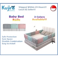 Kujira Homes - Baby Bed Rails Children's Barriers Rail Guard Bumper Fence Kids Safety Guardrail 50/6