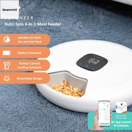 Gleamstrid Petoneer NutriSpin 6in1 Pet Meal Feeder Wet and Dry Food | 5 Schedules Per Day | Smart Ap