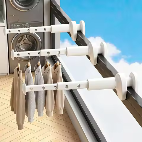 1/2Pcs Portable Clothes Hanger Thickened Extended Folding Hanger Space Saving Clothes Rack Travel Te