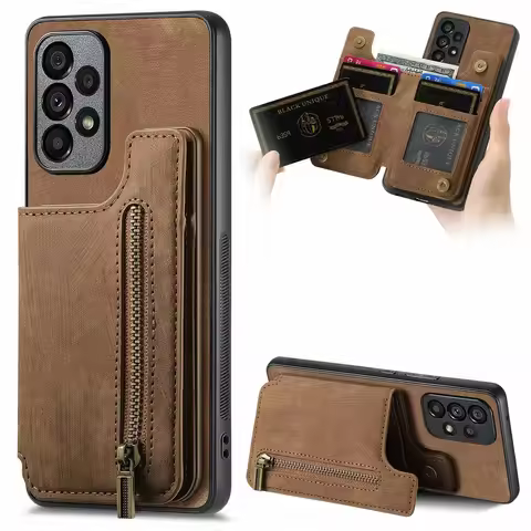 Zipper Wallet Leather Case for OPPO A6X A6 A5 Pro A80 A79 A57S A77 A57 A18 A38 A58 A78 A98 A6T A6C A