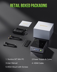 GMKtec คอมพิวเตอร์ขนาดเล็ก K8 AMD Ryzen 7 8845HS Windows 11 Pro DDR5 5600Mhz PCIe4.0 Nvme SSD WIFI 6