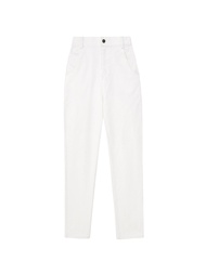 KLOSET High Waist Fitted Pants (RS23-P005) กางเกงยีนส์ขายาว