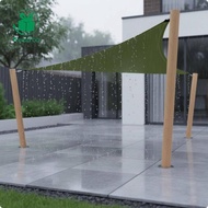 Kesoto Triangle Sun Shade Sail Foldable Triangular Shade Sail Breathable Weather Cover for Patio