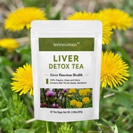 100% Organic MILK THISTLE Zi Dandelion Tea Natural Liver Detox Tea 28Tea Bags