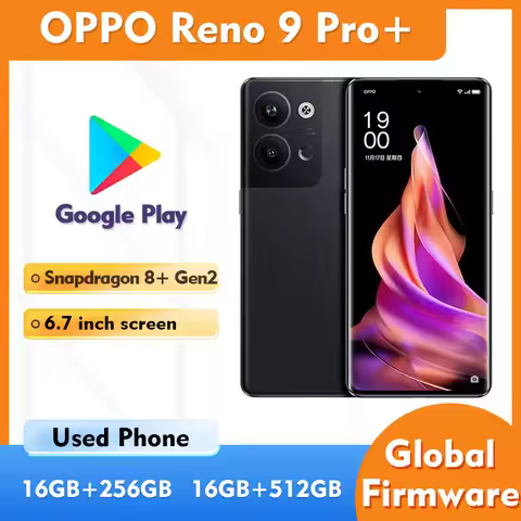 OPPO Reno9 Pro+ 5g Smartphone 256GB ROM Screen 6.7-Inch All Colours Original Android Used Phone