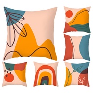 <COD>40×40.50×50.60×60.Morandi leaves pillow case cotton.Home decor Sofa abstract pillow cover.