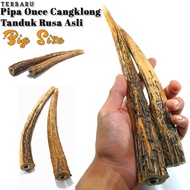 Pipa Rokok Once Cangklong Tanduk Rusa Asli Big Size