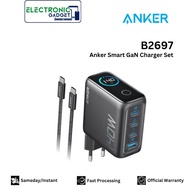 Anker GaN Charger Smart Digital Display 140W PD PPS 4 Port USB Type A/C - A2697