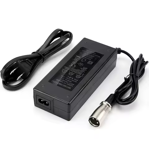 42V Electric Bike Charger 3Pin XLR for Swagtron EB6 Fat-tire,Heybike Cityscape,Giant Bike,Ecotric St