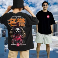 Racingwear Oversized Tops AKUMA design T shirt Streetwear Unisex men women
