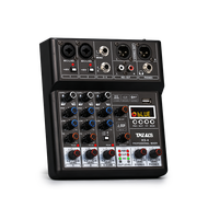 Professional 4-channel mixer TKL KS-4 DSP 48V Phantom power supply Bluetooth USB mixing console stage party