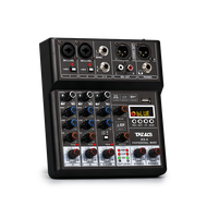 TKLBLS KS-4 Professional 4 Channel Mixer DSP 48V Phantom Power Bluetooth USB Mixing Console Perform