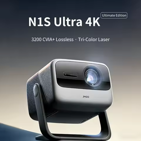 JMGO N1S Ultra 4K Projector 3200 ISO Tri-Color MT9679 Chip 360° Gimbal Auto Correction Home Theater 