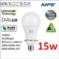 [NEW] Bóng led bulb 15W cao cấp MPE ( tiêu chuẩn Châu Âu )