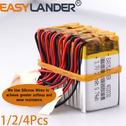 Silicone Wires 3.7V 402030 200mAh Rechargeable Lithium Li-ion Li Polymer Battery For Bluetooth Earph