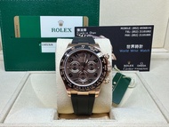 Rolex Daytona 玫瑰金皮帶朱古力面 行貨116515LN